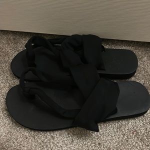 Black Tshirt Flip Flops Sandals Summer Beach Brunch vacation